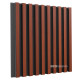 Acoustic panel Ecosound Comb Apple-Locarno 50 x 50 cm 33 mm brown