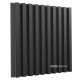 Acoustic panel Ecosound Comb HDF-Black 50 x 50 cm 33 mm black