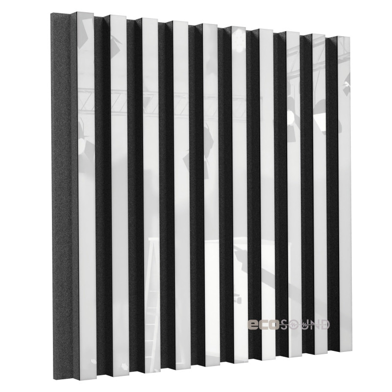 Acoustic panel Ecosound Comb Plastic White 50 x 50 cm 33 mm