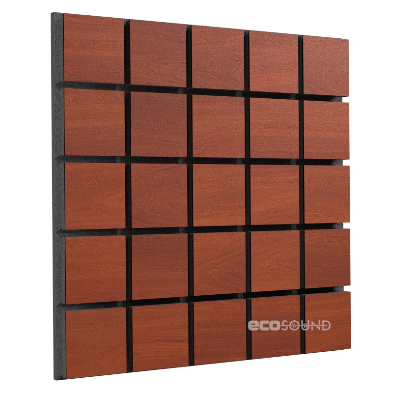 Acoustic panel Ecosound Tetras Wood White 50x50cm 33mm 
