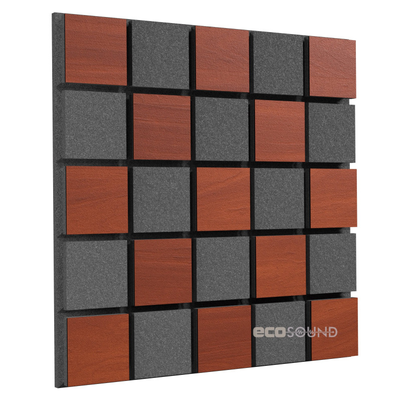 Acoustic panel Ecosound Tetras Acoustic Wood Cream 50x50cm 33mm light oak color