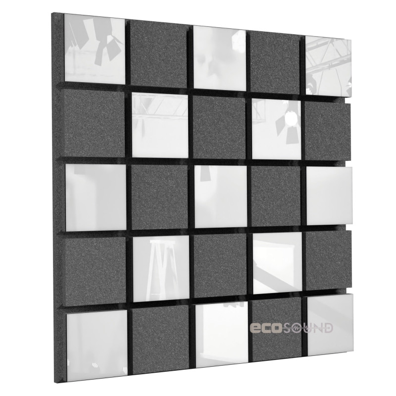 Acoustic panel Ecosound Tetras Acoustic Wood Cream 50x50cm 33mm light oak color