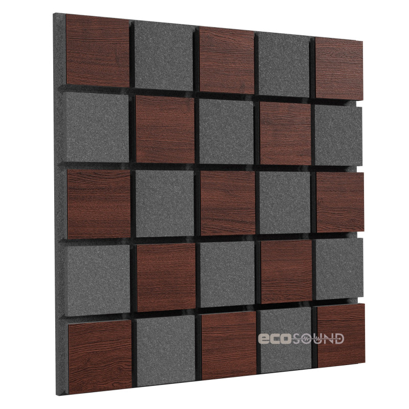 Acoustic panel Ecosound Tetras Acoustic Wood Cream 50x50cm 33mm light oak color
