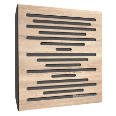 Acoustic panel Ecosound EcoWave Lt-Sonoma-Oak 50 x 50 cm 53 mm latte