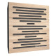 Acoustic panel Ecosound EcoWave cream 50x50 cm 53mm Light oak