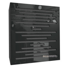 Acoustic panel Ecosound EcoWave Plastic Black 50 x 50 cm 53 mm