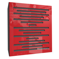 Acoustic panel Ecosound EcoWave Plastic Red 50 x 50 cm 53 mm