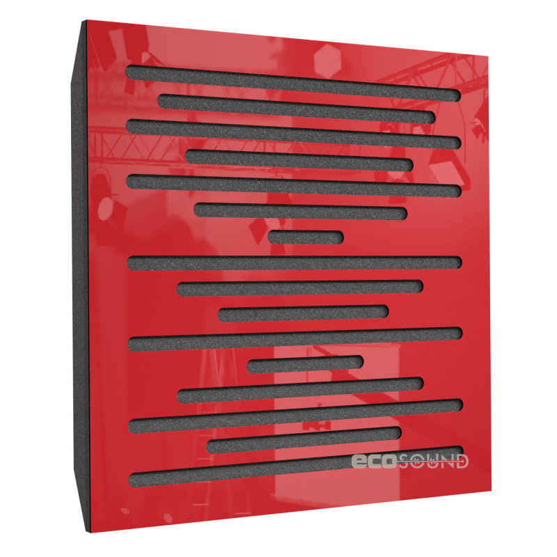 Acoustic panel Ecosound EcoWave cream 50x50 cm 53mm Light oak