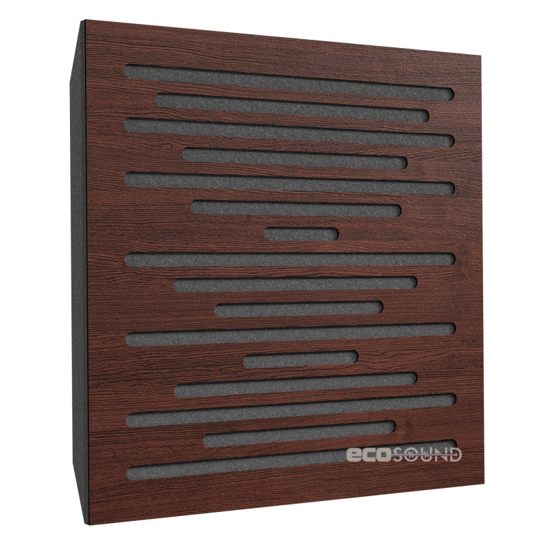 Acoustic panel Ecosound EcoWave cream 50x50 cm 53mm Light oak