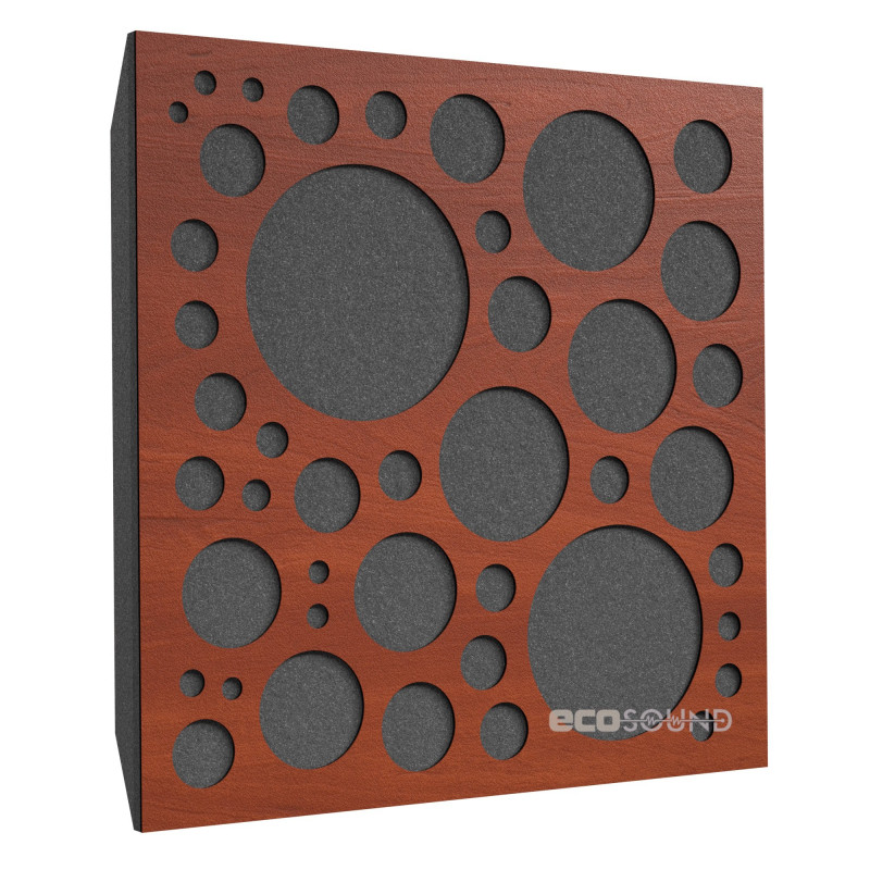 Acoustic panel Ecosound EcoBubble cream 50x50 cm 53mm color Light oak