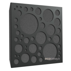 Acoustic panel Ecosound EcoBubble HDF-Black 50 x 50 cm 53 mm black
