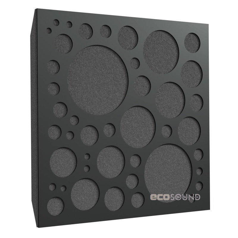 Acoustic panel Ecosound EcoBubble cream 50x50 cm 53mm color Light oak