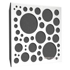 Acoustic panel Ecosound EcoBubble white 50x50 cm 53mm 