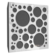 Acoustic panel Ecosound EcoBubble Plastic White 50 x 50 cm 53 mm