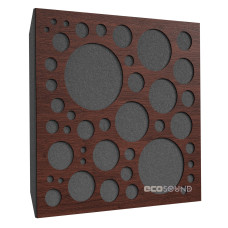 Acoustic panel Ecosound EcoBubble brown 50x50 cm 53mm 