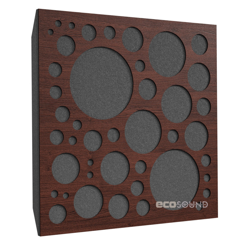Acoustic panel Ecosound EcoBubble cream 50x50 cm 53mm color Light oak