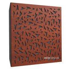 Acoustic panel Ecosound EcoFly Apple-Locarno 50 x 50 cm 53 mm brown