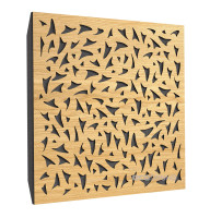 Acoustic panel Ecosound EcoFly cream 50x50 cm 53mm Light oak