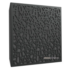 Acoustic panel Ecosound EcoArt HDF-Black 50 x 50 cm 53 mm black