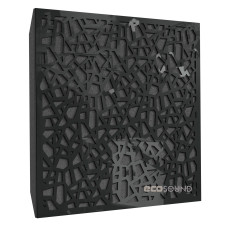 Acoustic panel Ecosound EcoArt Plastic Black 50 x 50 cm 53 mm