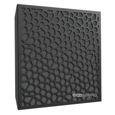 Acoustic panel Ecosound EcoNet HDF-Black 50 x 50 cm 53 mm black