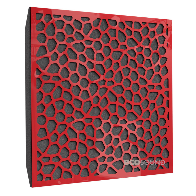 Acoustic panel Ecosound EcoNet cream 50x50 cm 53mm color Light oak