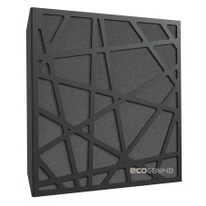 Acoustic panel Ecosound EcoArt XL HDF-Black 50 x 50 cm 53 mm black