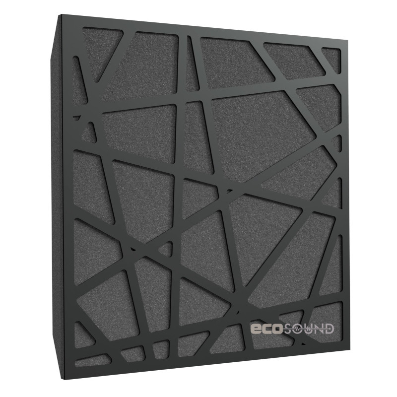 Acoustic panel Ecosound EcoArt XL Wenge 50 x 50 cm 53 mm brown