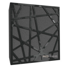 Acoustic panel Ecosound EcoArt XL Plastic Black 50 x 50 cm 53 mm