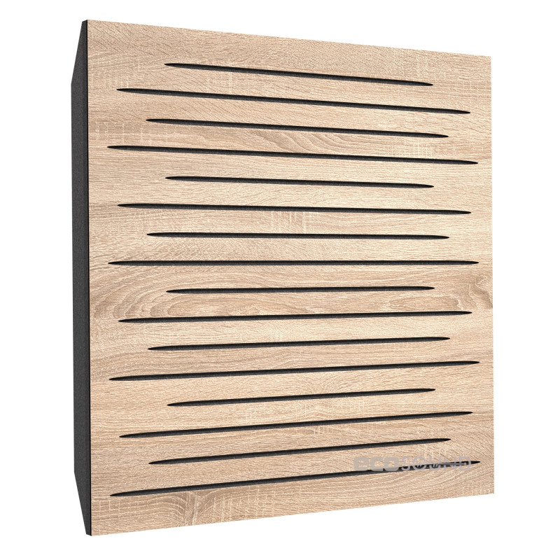 Acoustic panel Ecosound EcoTone Apple-Locarno 50 x 50 cm 53 mm brown