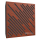 Acoustic panel Ecosound Diagonal Apple-Locarno 50 x 50 cm 53 mm brown
