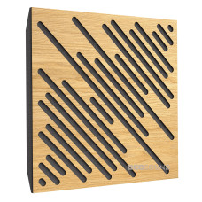 Acoustic panel Ecosound Diagonal Sherwood-Oak 50 x 50 cm 53 mm light oak