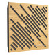 Acoustic panel Ecosound Diagonal Apple-Locarno 50 x 50 cm 53 mm brown