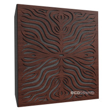 Acoustic panel Ecosound Chimera F Wenge 50 x 50 cm 53 mm brown
