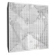 Acoustic panel Ecosound Rhombus white 50x50 cm 53mm 