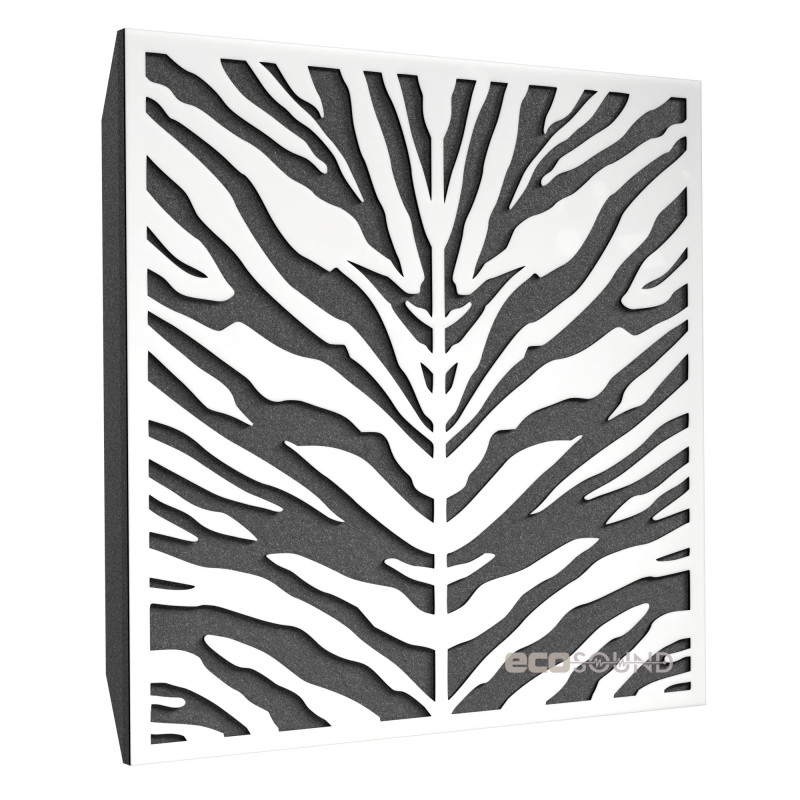 Acoustic panel Ecosound Zebra Apple-Locarno 50 x 50 cm 53 mm brown