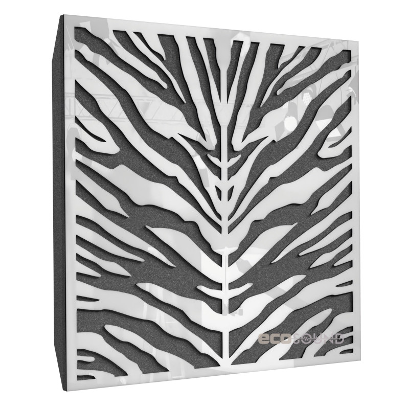 Acoustic panel Ecosound Zebra Apple-Locarno 50 x 50 cm 53 mm brown