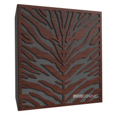 Acoustic panel Ecosound Zebra Wenge 50 x 50 cm 53 mm brown