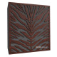 Acoustic panel Ecosound Zebra Apple-Locarno 50 x 50 cm 53 mm brown