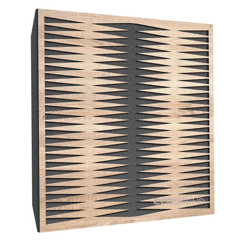 Acoustic panel Ecosound Backgammon Apple-Locarno 50 x 50 cm 53 mm brown