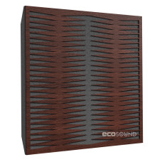 Acoustic panel Ecosound Backgammon Wenge 50 x 50 cm 53 mm brown