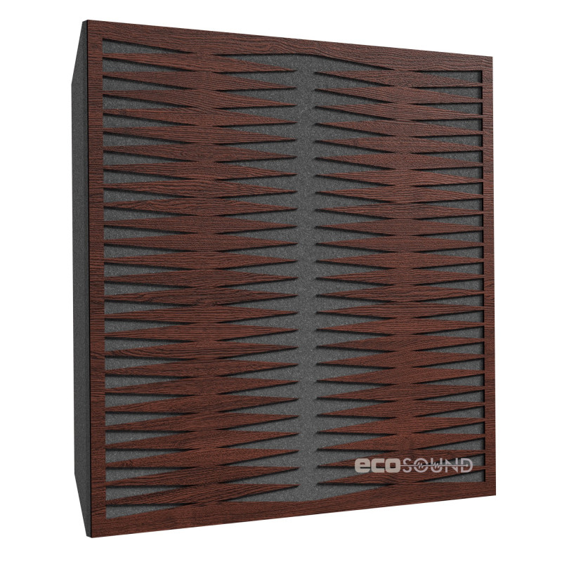 Acoustic panel Ecosound Backgammon Apple-Locarno 50 x 50 cm 53 mm brown
