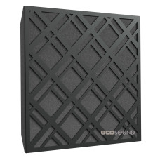 Acoustic panel Ecosound Grille HDF-Black 50 x 50 cm 53 mm black
