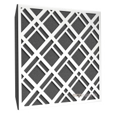 Acoustic panel Ecosound Grille HDF-White 50 x 50 cm 53 mm white