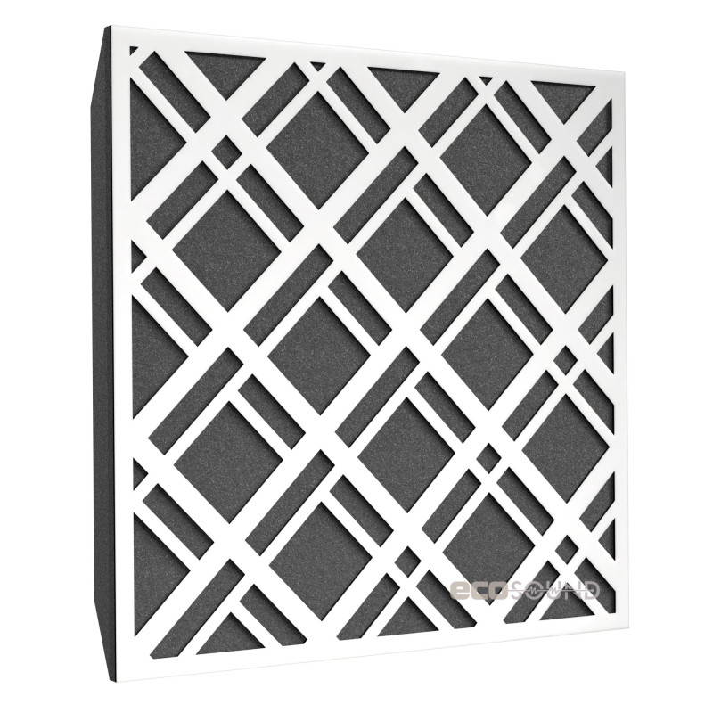 Acoustic panel Ecosound Grille Apple-Locarno 50 x 50 cm 53 mm brown