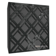 Acoustic panel Ecosound Grille Plastic Black 50 x 50 cm 53 mm