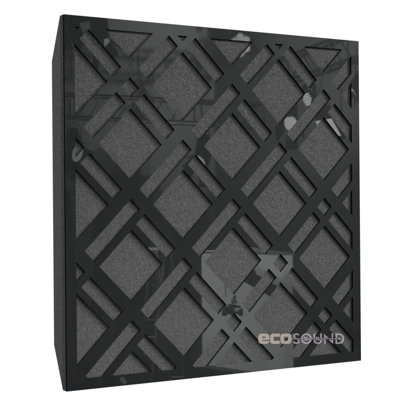Acoustic panel Ecosound Grille Apple-Locarno 50 x 50 cm 53 mm brown