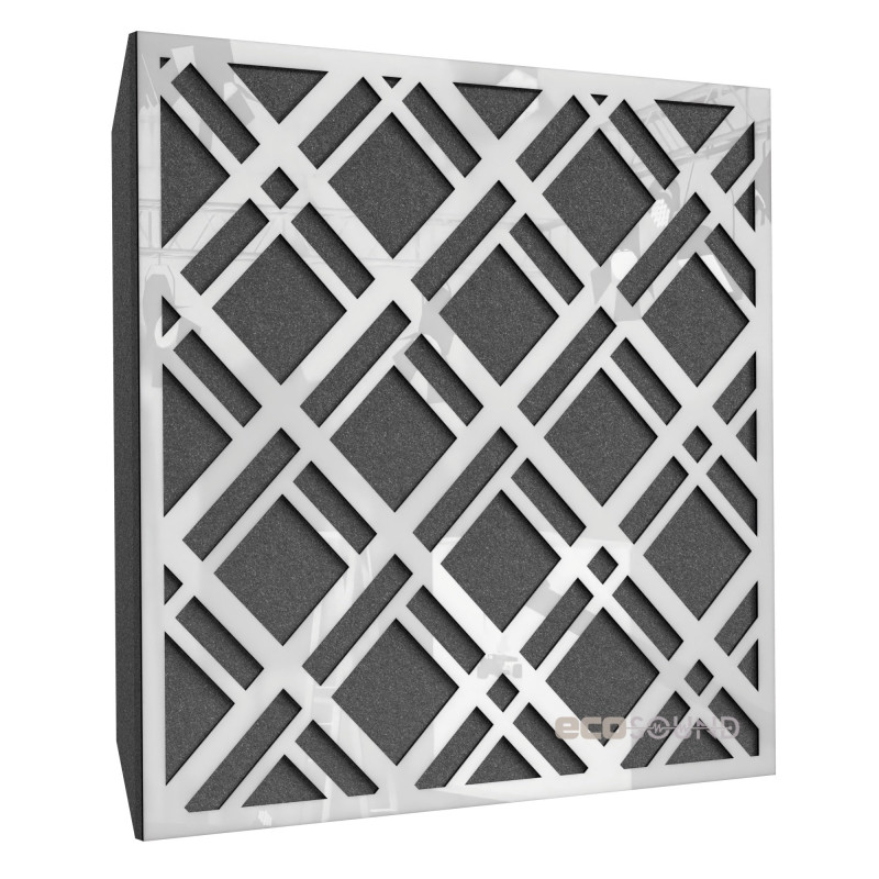 Acoustic panel Ecosound Grille Apple-Locarno 50 x 50 cm 53 mm brown