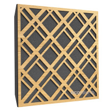 Acoustic panel Ecosound Grille Sherwood-Oak 50 x 50 cm 53 mm light oak