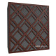 Acoustic panel Ecosound Grille Apple-Locarno 50 x 50 cm 53 mm brown